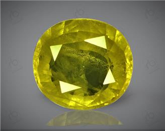Natural Heated & Treated Yellow Sapphire Certified 4.19 carats (DIN 84676 )